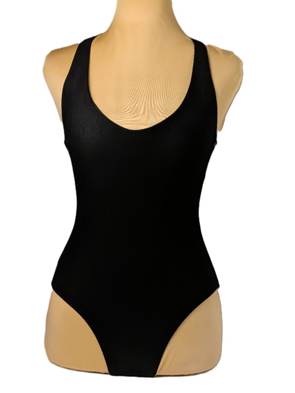 Wilo the Label Black T-Cross Back One Piece Swimsuit Size XS NEW w/ Tags